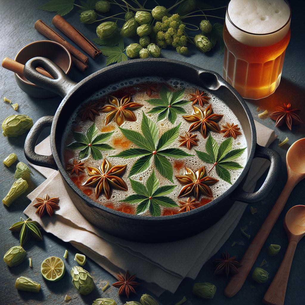 Beer-flavored savory Angelica