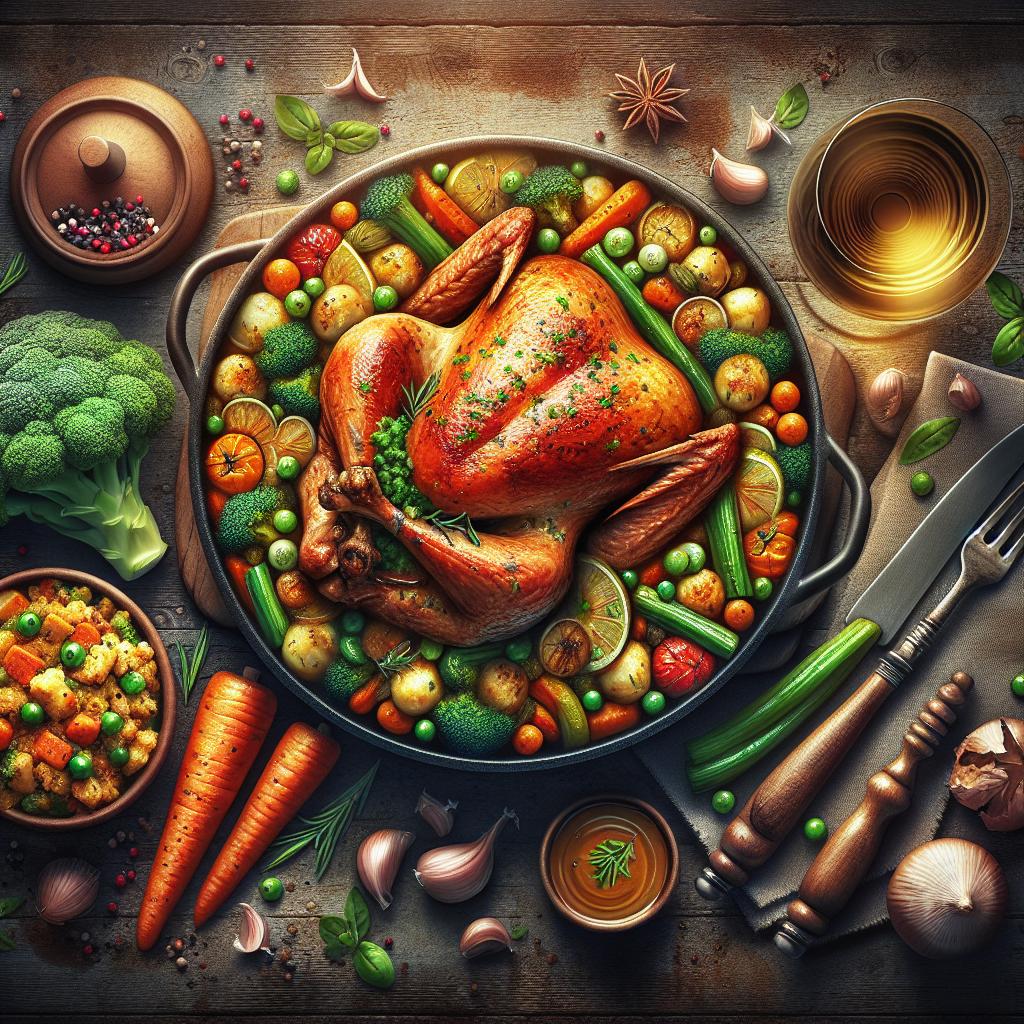 Turkey Roast with Vegetable Fricandeau