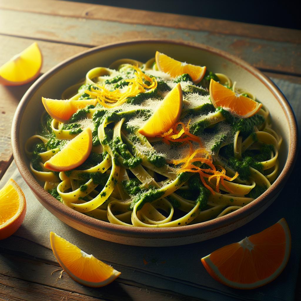 Bavette with citrus pesto