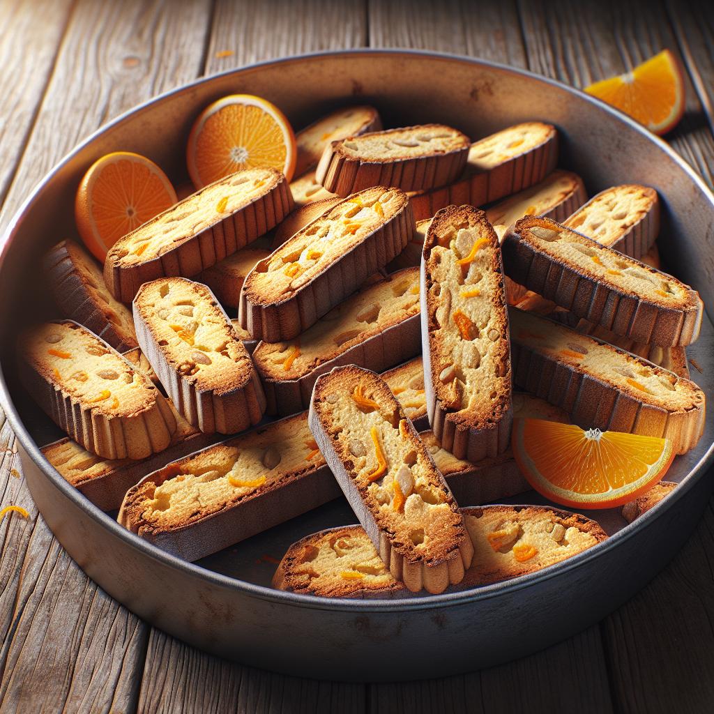 Biscuits with Corn Flour and Oranges