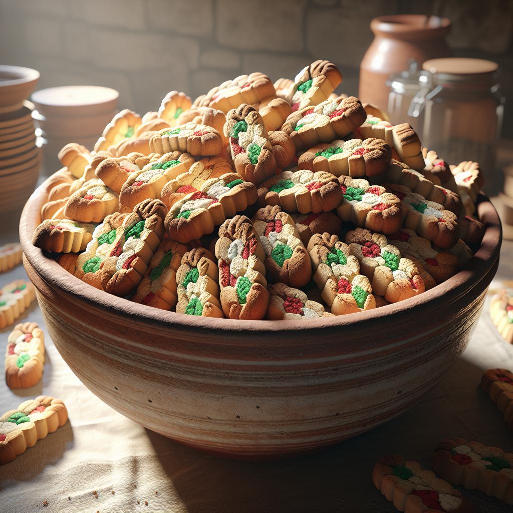 Bicolor flower cookies