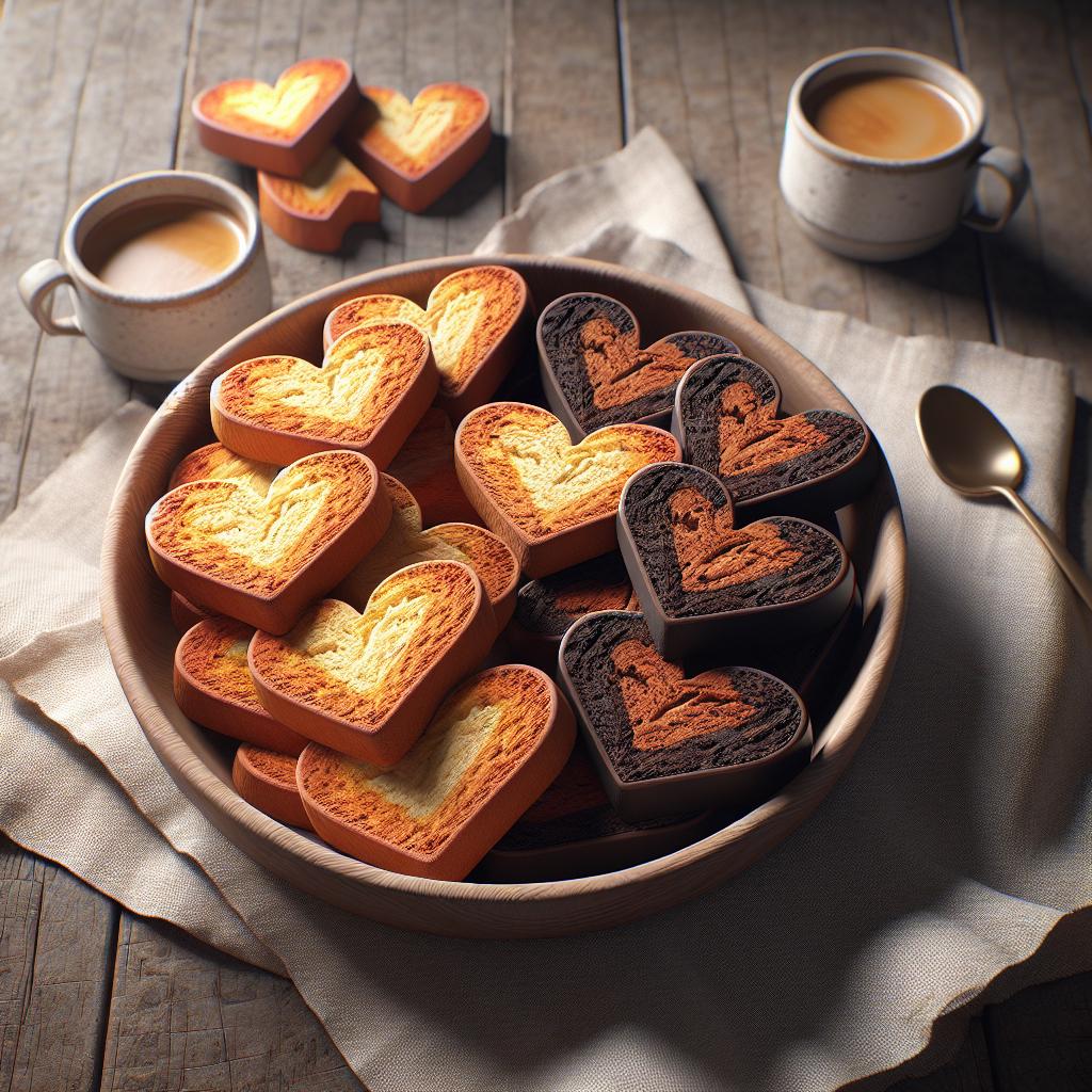 Mille Cuori Biscuits Two-Tone Cookies