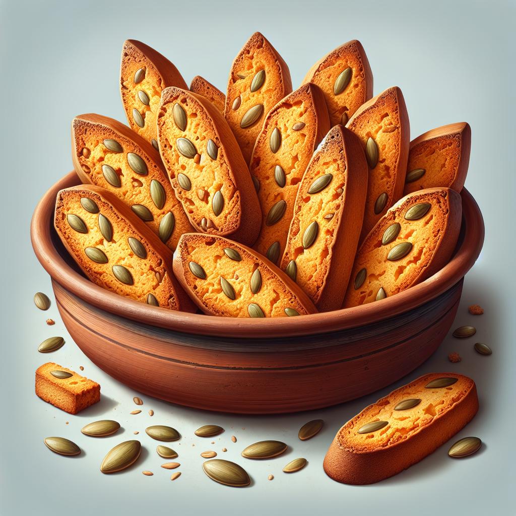 Pumpkin seed pepatelli biscuits