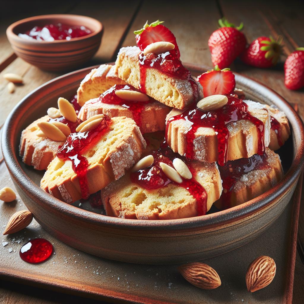 Tyrolean Biscuits with Strawberry Jam