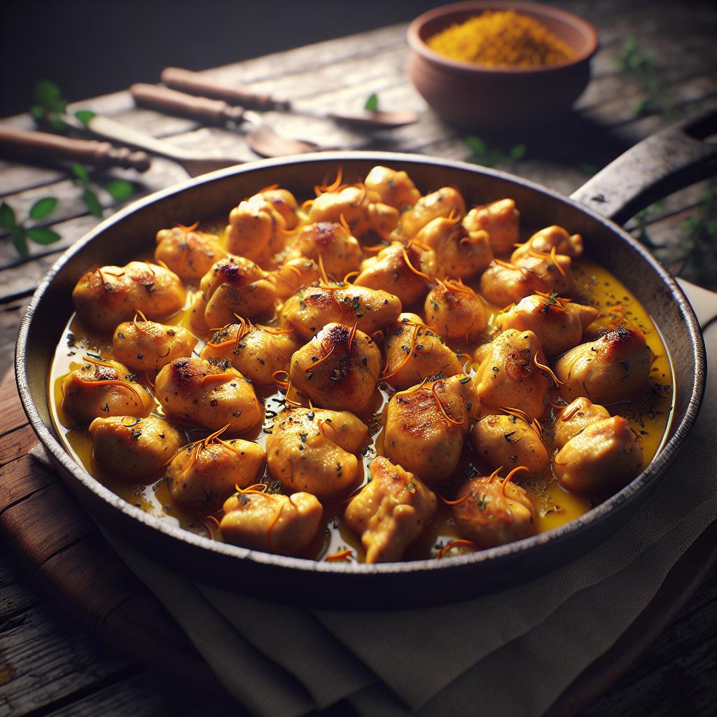 Saffron Chicken Bites