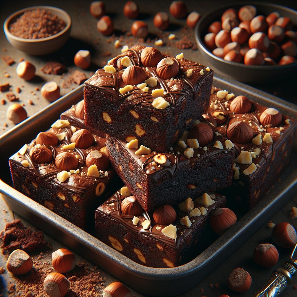 Chocolate and Hazelnut Brownies