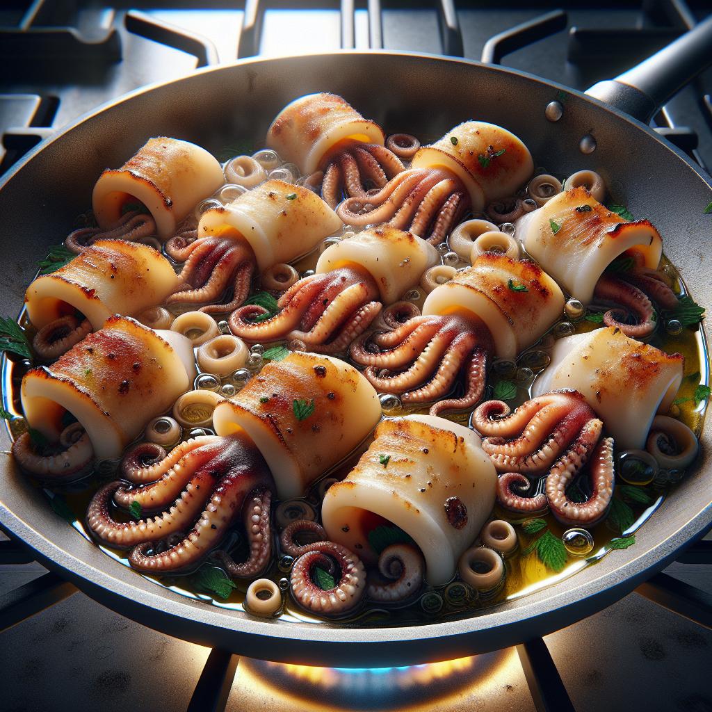 Pan-fried Stuffed Calamari