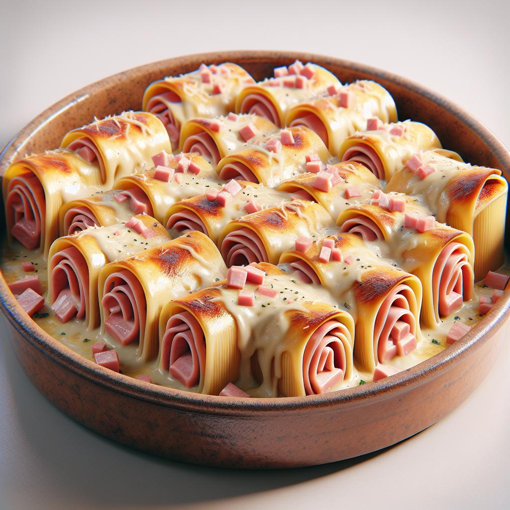 Cannelloni with Ham and Cheese