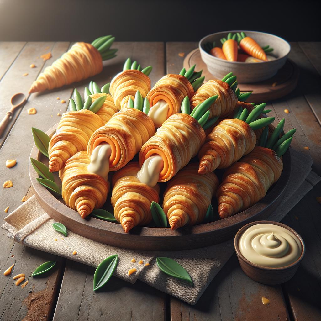 Stuffed Puff Pastry Carrots