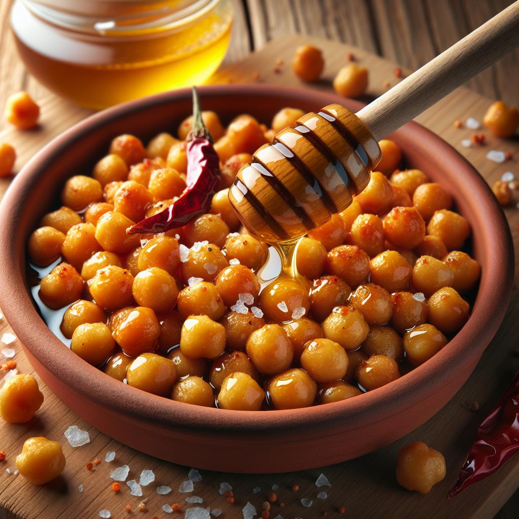 Honey Crunchy Chickpeas