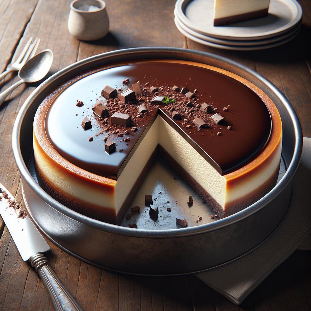 Ricotta and chocolate cheesecake