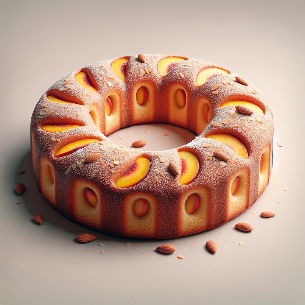 Peach and Almond Bun