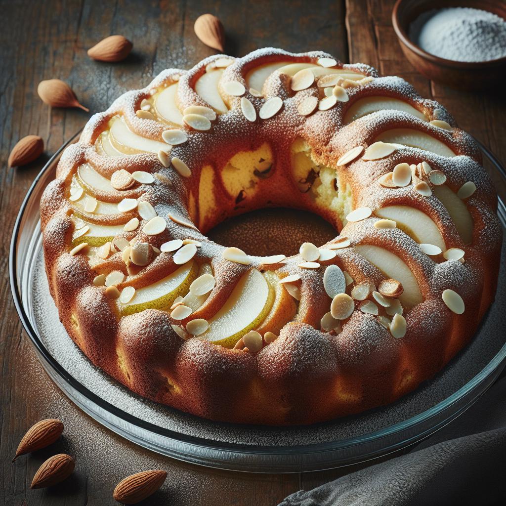 Pear and Almond Ciambellone