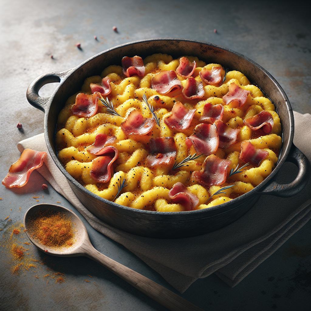 Rustic Bacon and Saffron Ciambellone