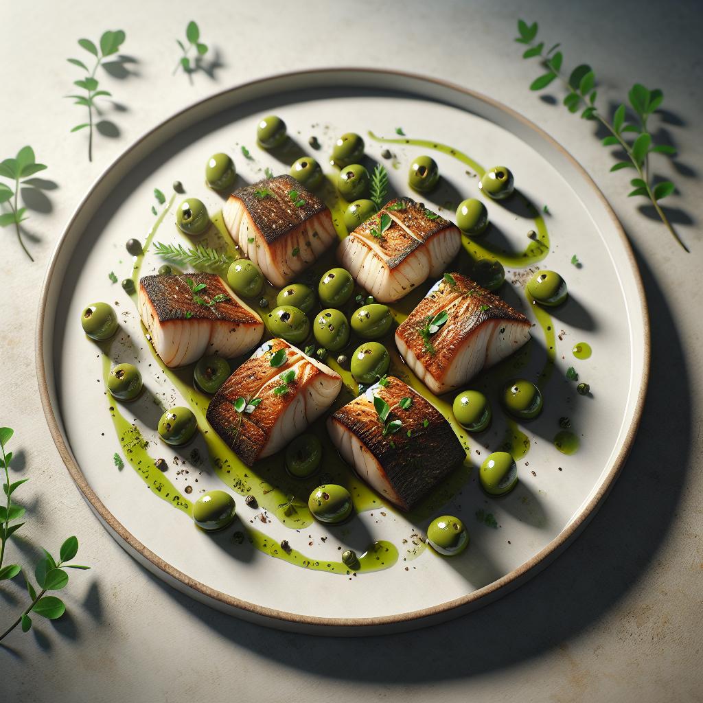 Monkfish with Olives