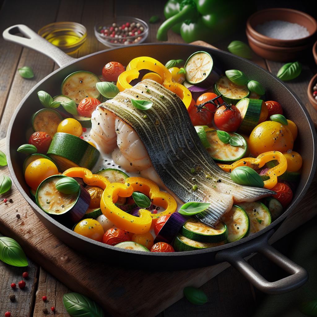 Monkfish Tail with Vegetables