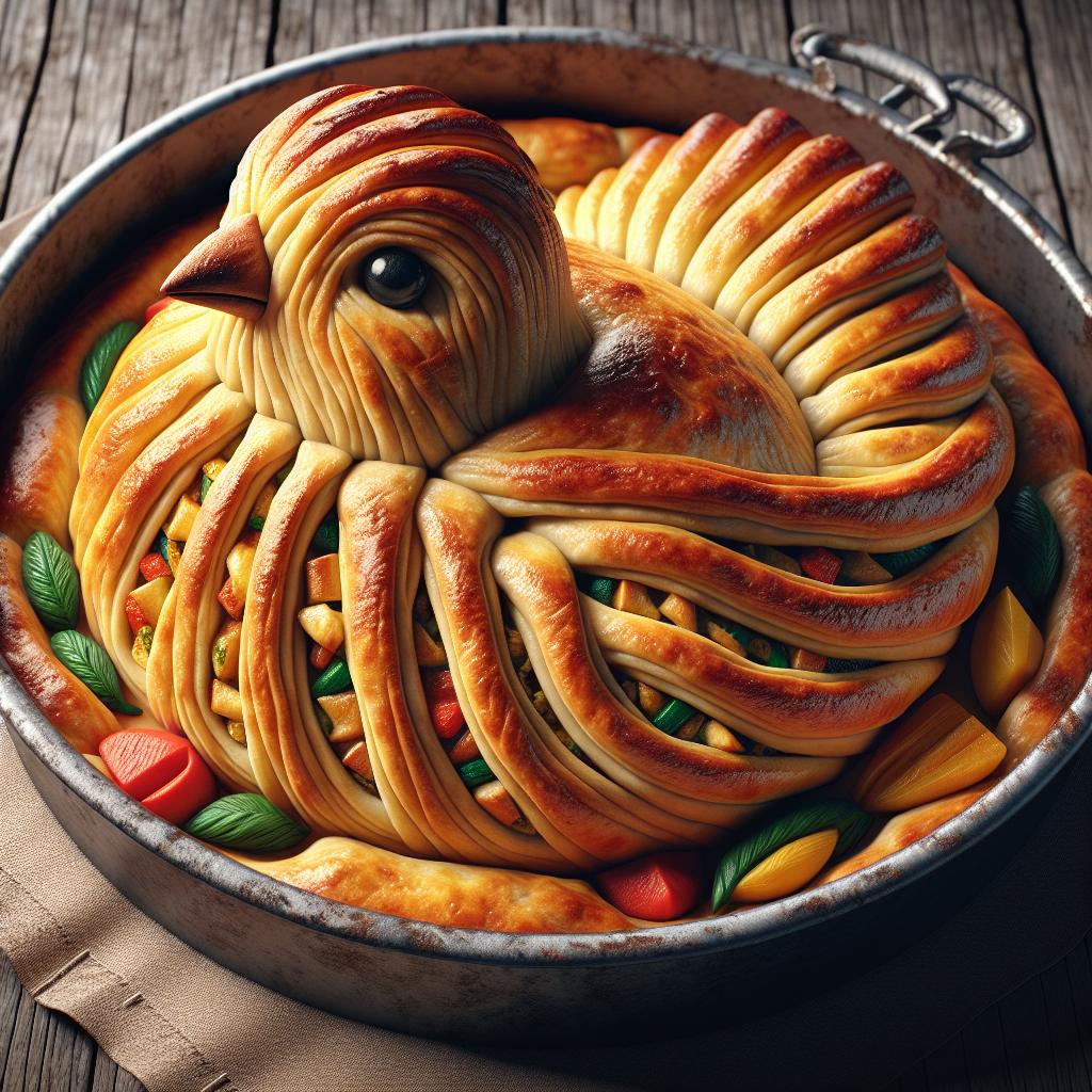 Savory Puff Pastry Dove