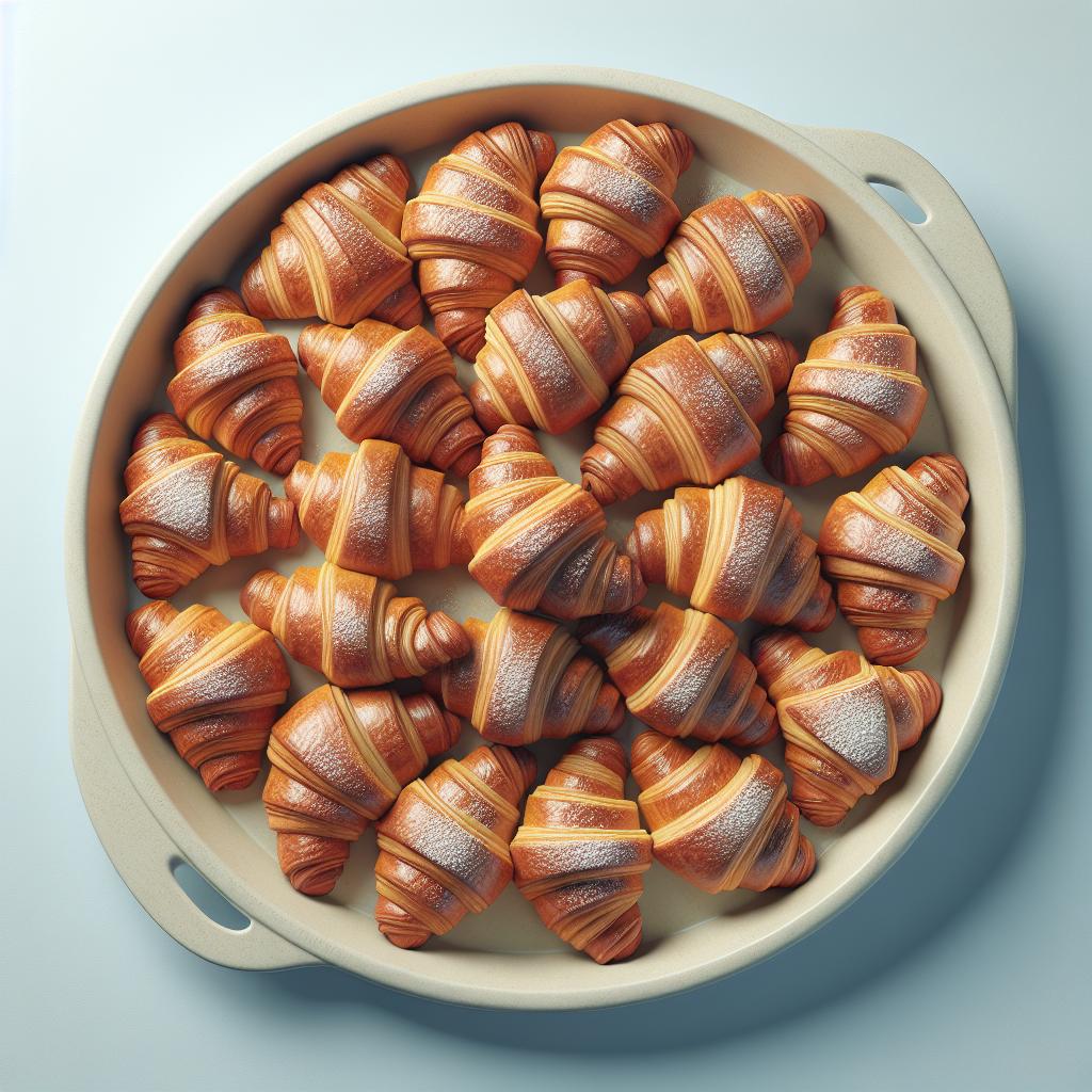 Whole wheat honey croissants