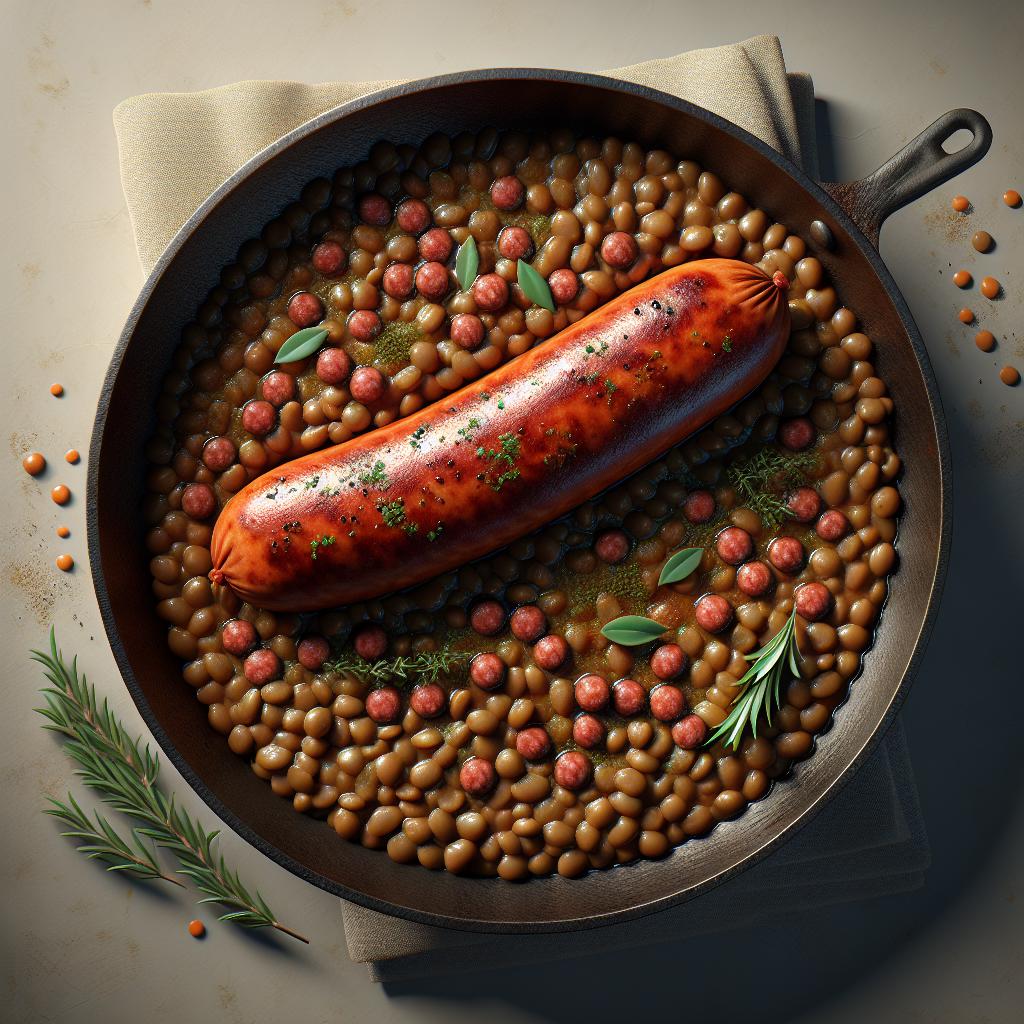 Cotechino with lentils