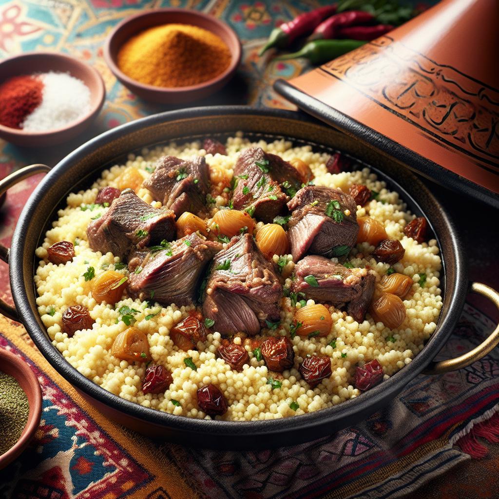 Moroccan Couscous with Lamb