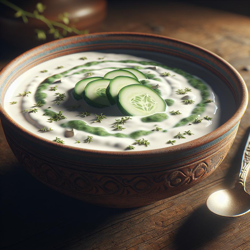 Cucumber and Yogurt Cream