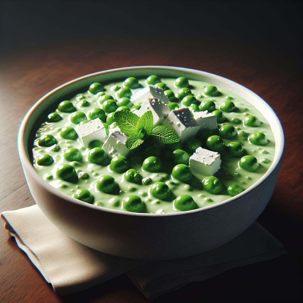 Cold Pea and Feta Cream