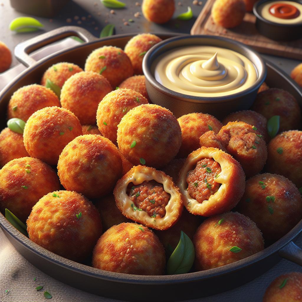 Boiled meat croquettes (bitterballen)
