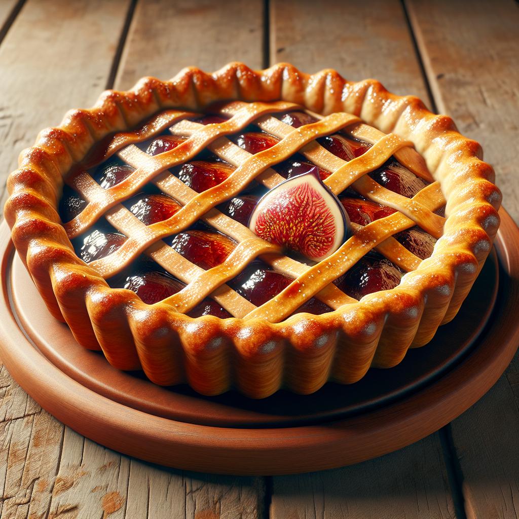 Tart with fig jam