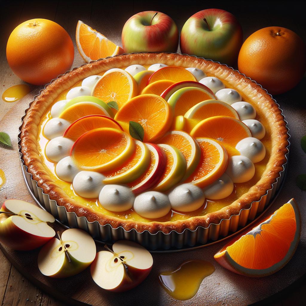 Ricotta, Apple, and Orange Tart