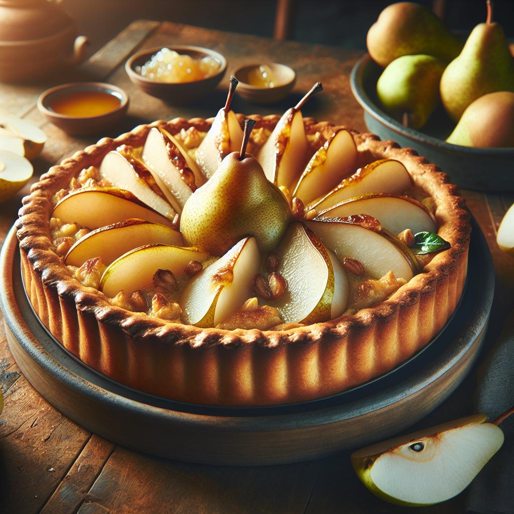 Pear Frangipane Tart
