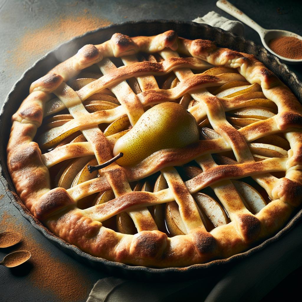 Pear and Cinnamon Tart
