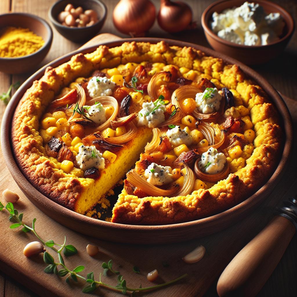 Savory Polenta Tart