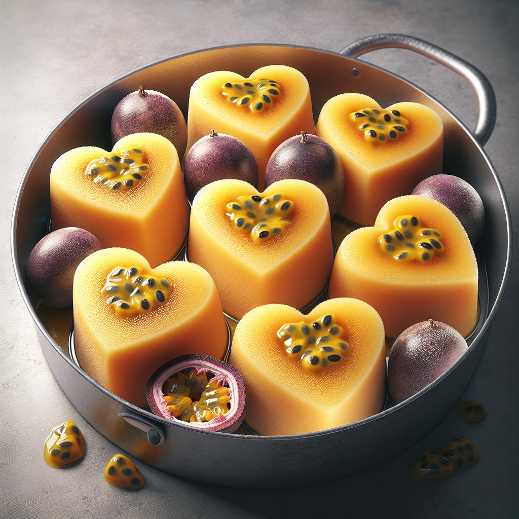 Cuoricini semifreddi al frutto della passione