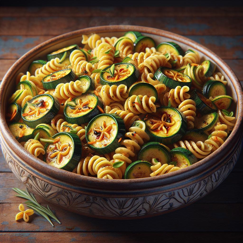 Fusilli with Zucchini and Saffron