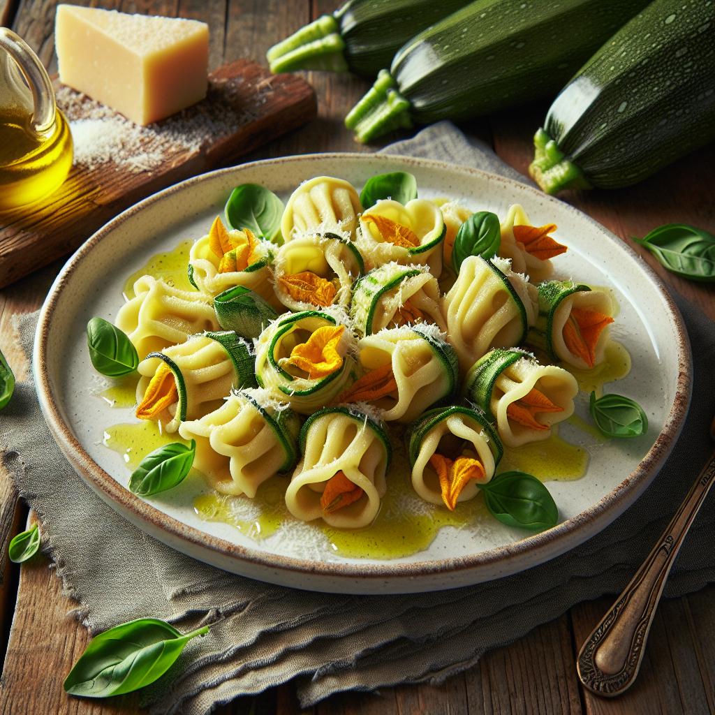 Zucchini Flower Bundles