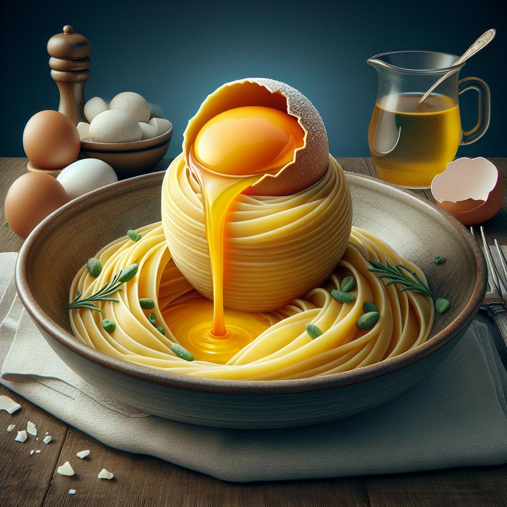Fresh Pasta Bundle with Melting Yolk
