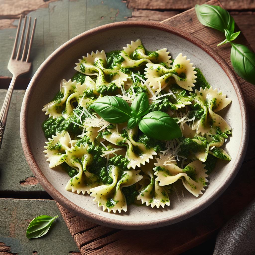 Farfalle with nettle pesto