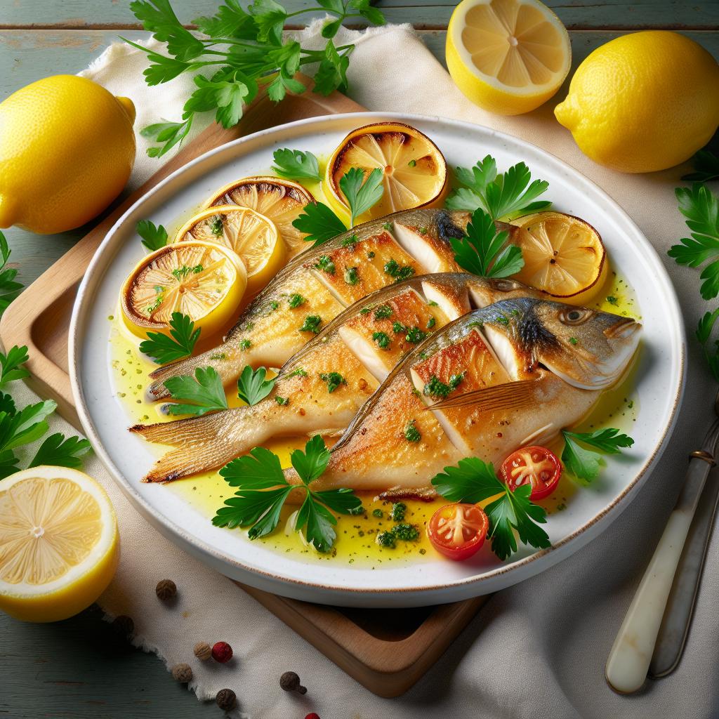 Gilthead Bream Fillets with Lemon