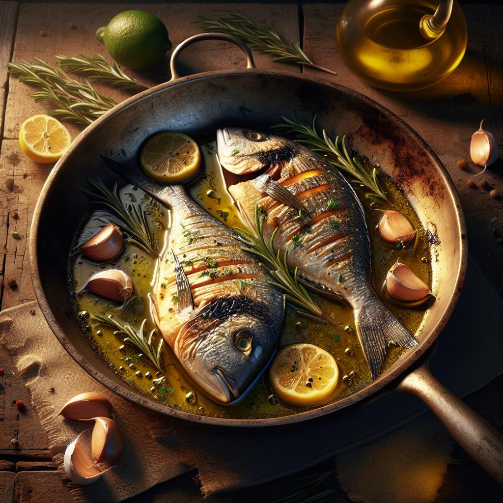 Pan-fried Gilthead Sea Bream Fillets