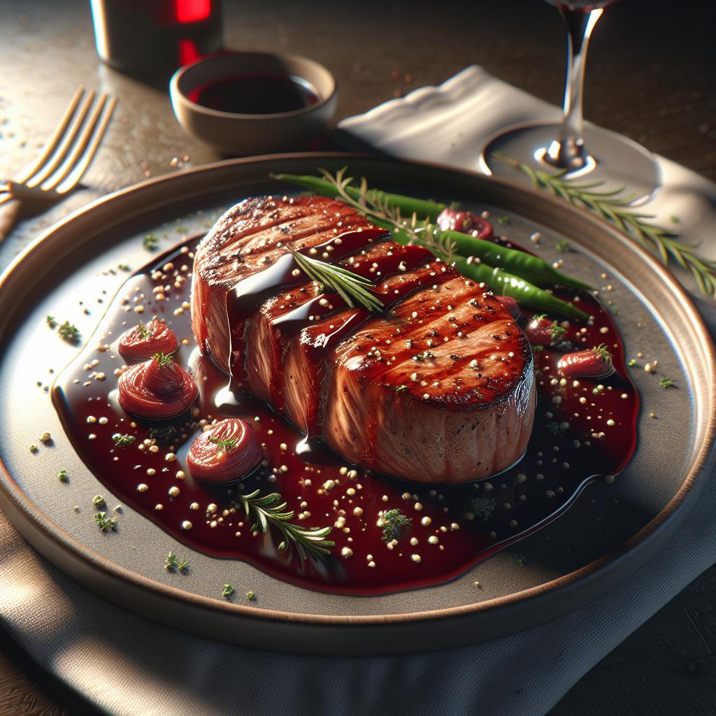 Pork Tenderloin with Wine Sauce