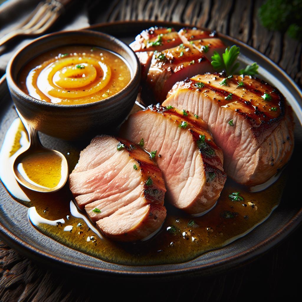 Pork Tenderloin with Apple Sauce