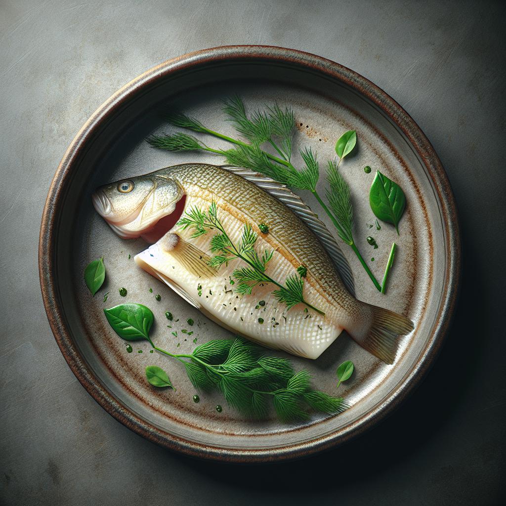 Perch Fillet Slow-Cooked at Low Temperature