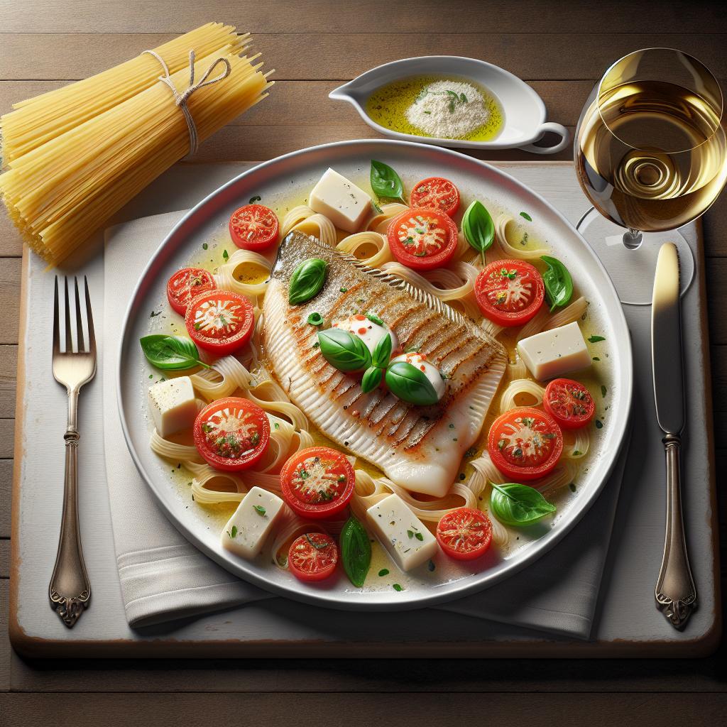 Sorrento-style plaice fillet