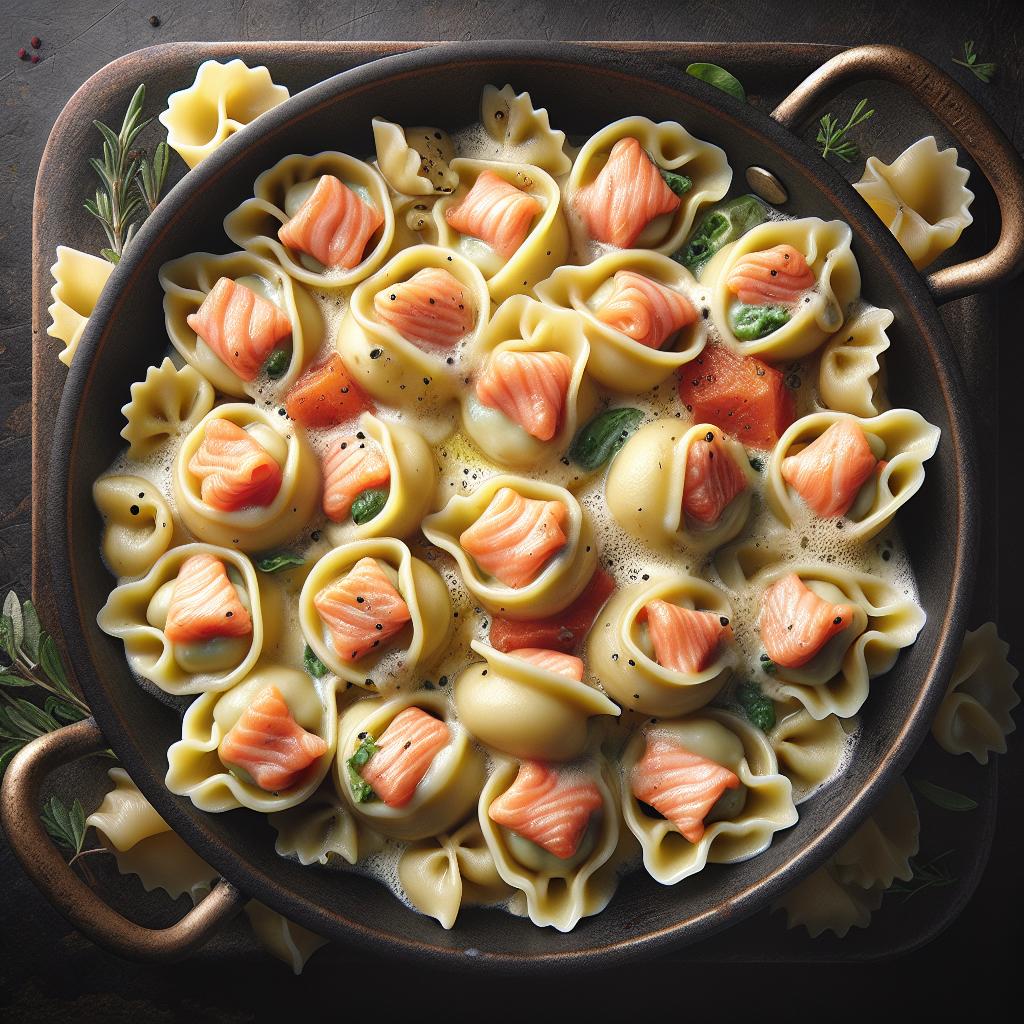 Puff Pastry Pockets with Salmon and Scamorza Cheese