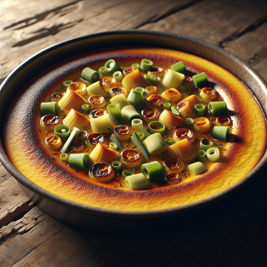 Bell Pepper and Leek Flan