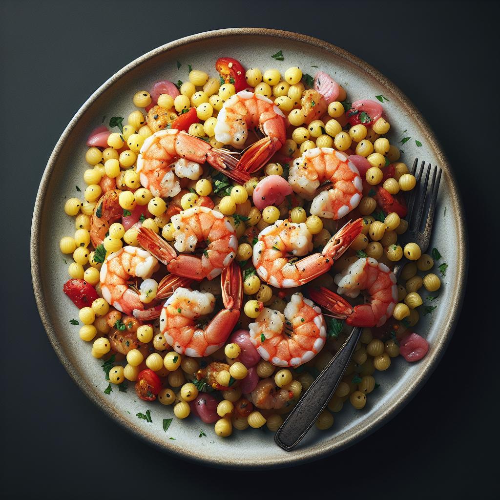 Fregola with Shrimp and Langoustines