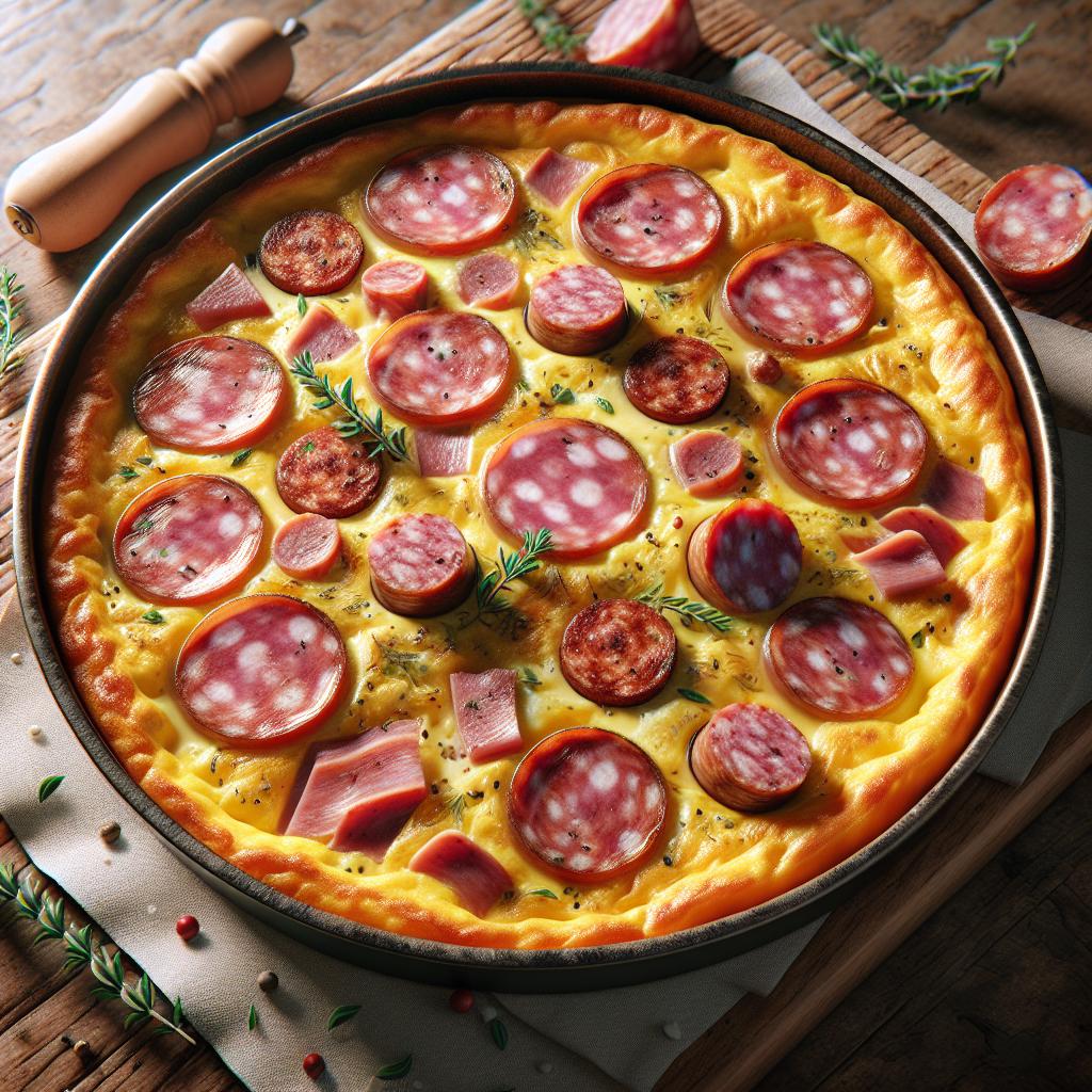 Tasty Frittata with Sausage and Speck