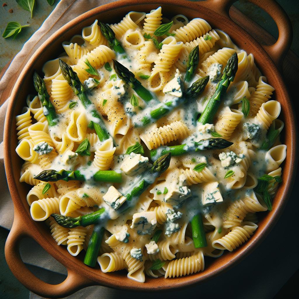 Garganelli with Asparagus and Gorgonzola