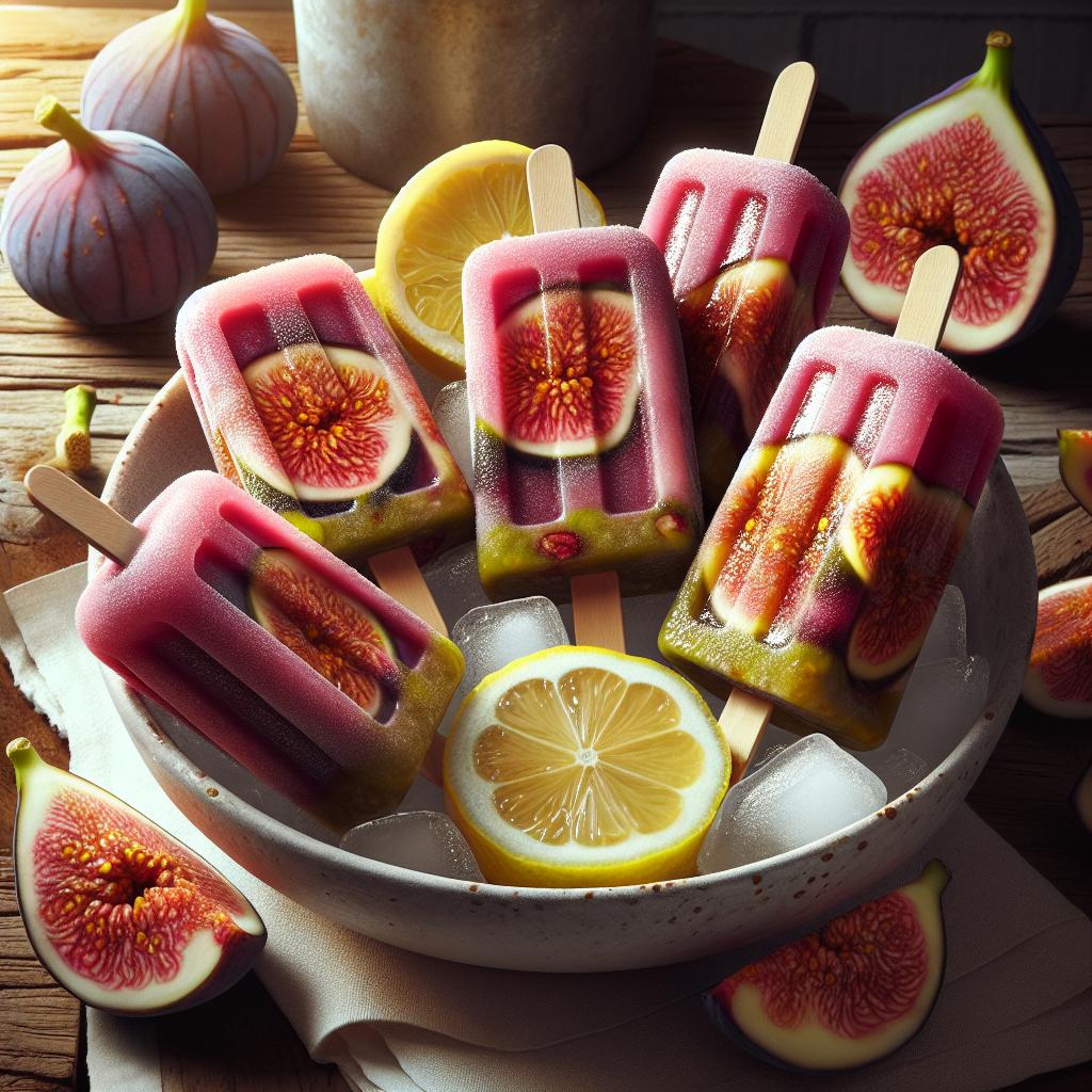Fig and Lemon Popsicles