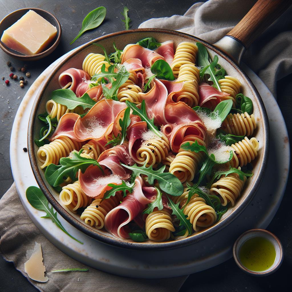 Ham and Arugula Puff Pastry Swirls